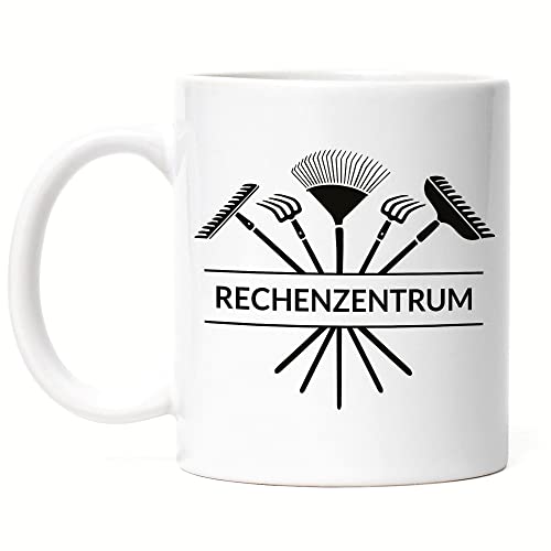 Hey!Print Rechenzentrum Tasse Hobby-Gärtner IT Informatiker Witz Pflanzen Garten Geschenkidee von Hey!Print