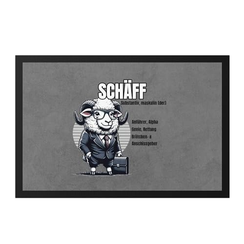 Hey!Print Schäff Begriffsdefinition Design Fußmatte - Chef Büro Kollegen Humor von Hey!Print