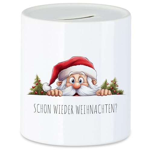 Hey!Print Schon Wieder Weihnachten? Süßer Weihnachtsmann Spardose Weihnachten Christmas Nikolaus Advent Hey!Print Schon Wieder Weihnachten? Süßer Weihnachtsmann Spardose Weihnachten Christmas Nikolaus Advent von Hey!Print