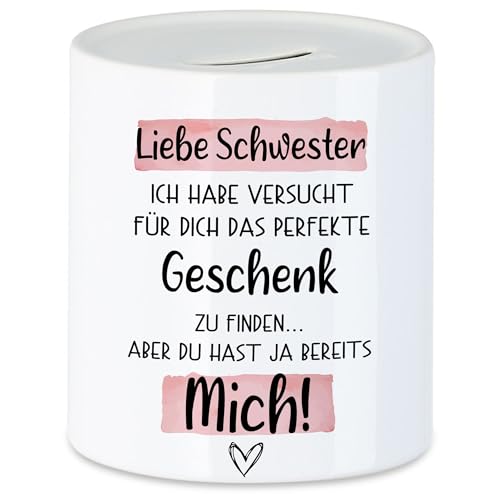 Hey!Print Schwester Geschenk Spardose Mit Spruch Lieblingsschwester Geschenkidee Humor Sarkasmus von Hey!Print