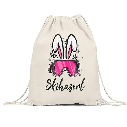 Hey!Print Skihaserl Turnbeutel Gymsack Apres Ski Skihase Skifahren Lustig Skilehrerin Winterurlaub Skiurlaub Hey!Print Skihaserl Turnbeutel Gymsack Apres Ski Skihase Skifahren Lustig Skilehrerin Winterurlaub Skiurlaub von Hey!Print