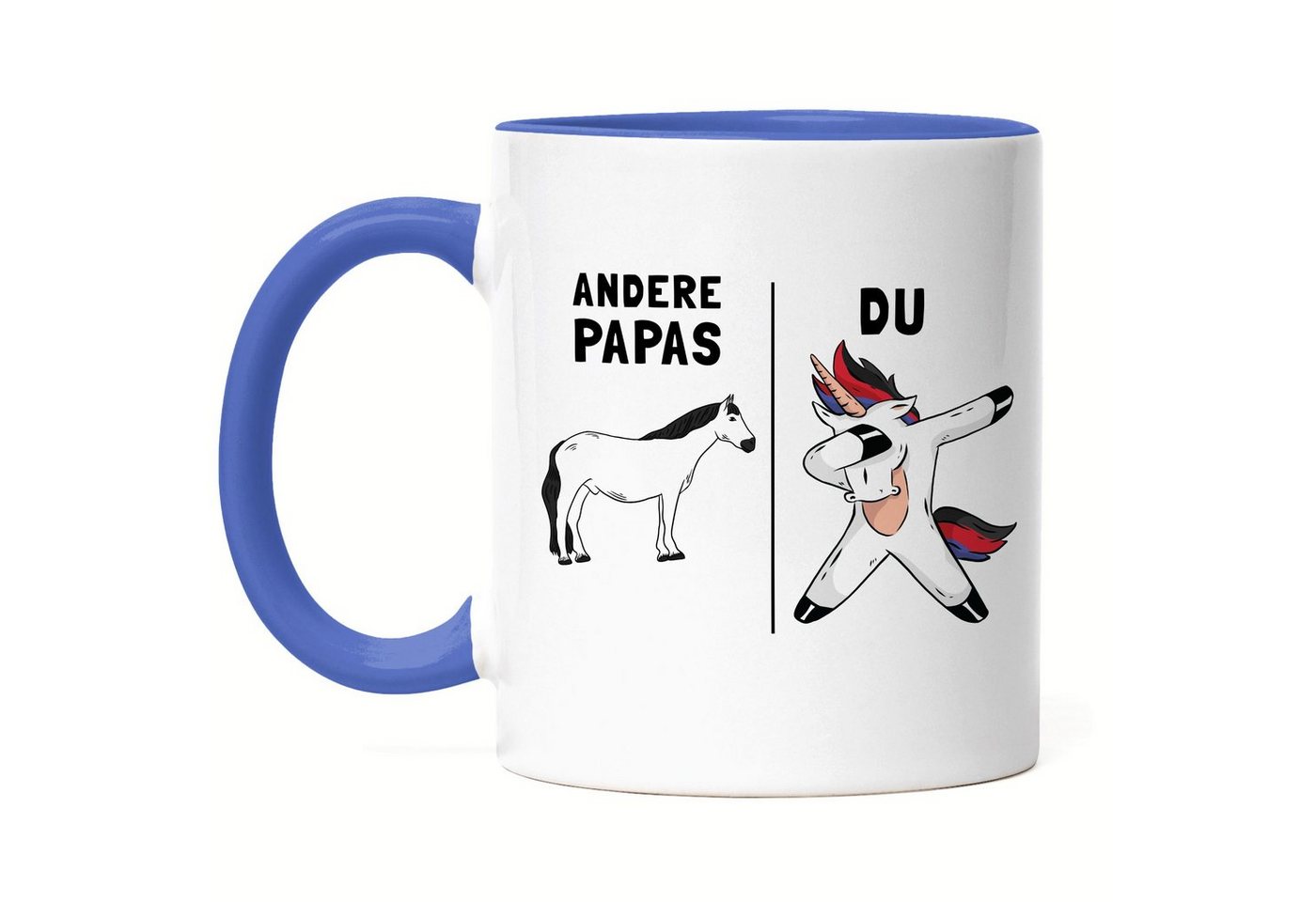 Hey!Print Tasse Andere Papas Du Tasse bester Vater Papa Einhorn Lustig Geburtstag Vatertag Sohn Tochter Geschenk von Hey!Print