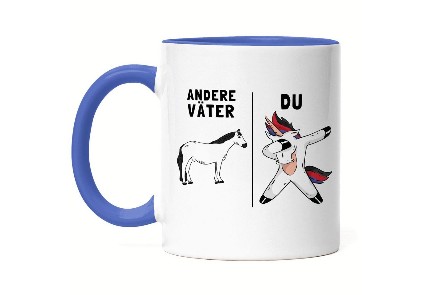 Hey!Print Tasse Andere Väter Du Tasse bester Vater Papa Einhorn Lustig Geburtstag Vatertag Sohn Tochter Geschenk von Hey!Print