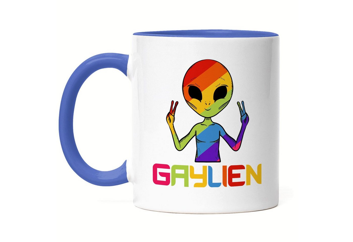 Hey!Print Tasse Gaylien Tasse LGBT Gay LGBTQ Pride Queer Homosexuell CSD Pride Week Geschenk von Hey!Print