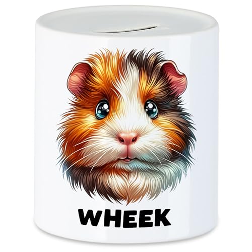 Hey!Print Wheek Meerschweinchen Spardose Haustier Meerschweinchen-Besitzer Nager von Hey!Print