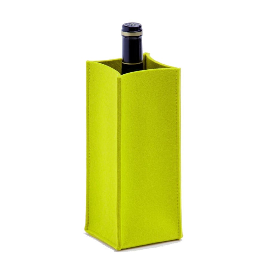 Hey-SIGN Cool Box Flaschenkühler aus Wollfilz - Verde 25 - Höhe 24 cm - 10x10 cm von Hey-SIGN