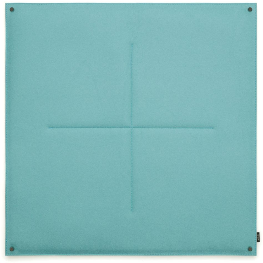 Hey-SIGN ORGABOARD Pinnwand mit Wollfilz-Füllung - pastelltürkis - 80x80x1,5 cm von Hey-SIGN
