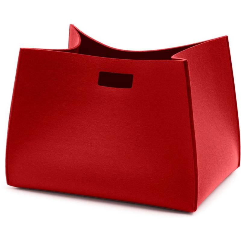 Hey-SIGN TALL BOX aus Naturfilz - rot - rechteckig - 50x35x35 cm von Hey-SIGN