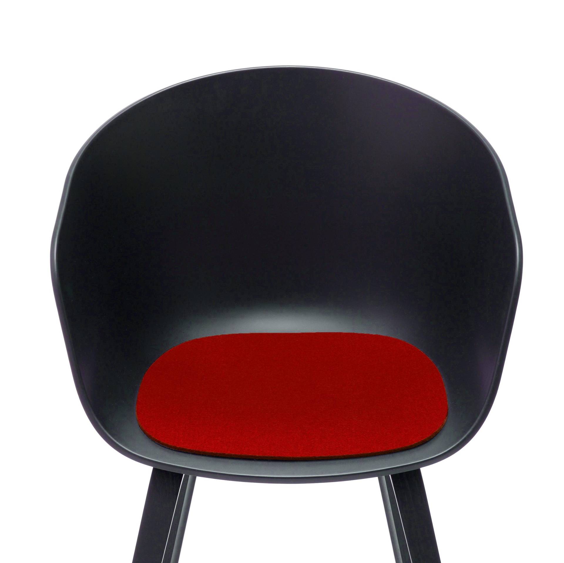 Hey-Sign - About a Chair Sitzauflage antirutsch - rot/Filz in 5mm Stärke/LxBxH 39x37x0,5cm von Hey-Sign