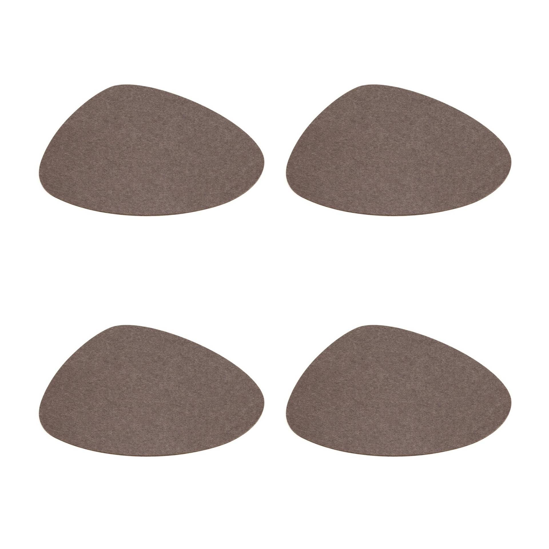 Hey-Sign - Stone Tischset 4er Set 34x29cm - pepper/Filz in 5mm Stärke/LxBxH 34x29x0.5cm von Hey-Sign