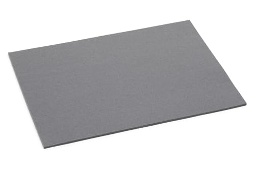 Hey Sign Tischset Filz 4-teilig rechteckig 5mm in vielen Farben Farbe:16 - Hellgrau von Hey Sign