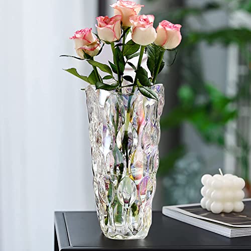 Glas Blumenvase, Moderne minimalistische Vase Nordic Glass Floral Handmade Flower Arrangement Dekoration Hydroponic Ornament für Home Esstisch, Geschenk für Hochzeit, Housewarming Party, Stil A-bunt von Hey_you