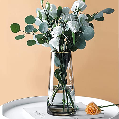 Transparente Glasvase Handgemachte Goldene Linie Dekor Dekorative Vase für Zuhause Büro Geschenk für Hochzeit Weihnachten Einweihungsparty Stil Ins von Hey_you