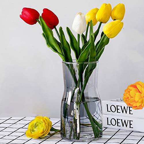 Hey_you Klarglas Vase, Kristall dekorative Vase Blumenblume Pflanzenbehälter für Home Office Dekor, Geschenk für Hochzeit Einweihungsparty feiern von Hey_you