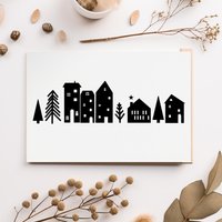 Weihnachtlicher Aufkleber "Häuser"/Winterdeko Weihnachtsdeko Fensteraufkleber Fensterbild Winterdorf Weihnachtlicher Aufkleber "Häuser"/Winterdeko Weihnachtsdeko Fensteraufkleber Fensterbild Winterdorf von HeyMyDeer