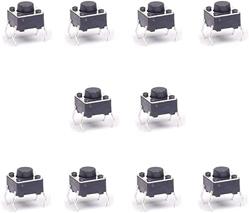 HeyNana 10er-Pack 6x6x5 mm Miniatur-Mikro-Taster-Tastschalter Qualitätsschalter SPST Miniature/Mini/Micro/Small PCB HeyNana 10er-Pack 6x6x5 mm Miniatur-Mikro-Taster-Tastschalter Qualitätsschalter SPST Miniature/Mini/Micro/Small PCB von HeyNana