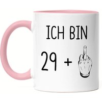 30. Geburtstag Tasse Rosa Mittelfinger Humorvolle Geschenkidee Runder 30 Jahre Alt Originell von HeyPrintDesigns