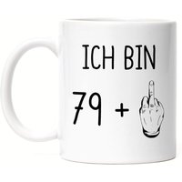 80. Geburtstag Tasse Mittelfinger Humorvolle Geschenkidee Runder 80 Jahre Alt Originell 80. Geburtstag Tasse Mittelfinger Humorvolle Geschenkidee Runder 80 Jahre Alt Originell von HeyPrintDesigns