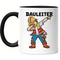 Bauleiter Tasse Schwarz Bau Bauherr Gebäude Baustelle Arbeit Auftrag Job Bauarbeiter Mitarbeiter Planung Bauleitung von HeyPrintDesigns