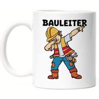 Bauleiter Tasse Weiß Bau Bauherr Gebäude Baustelle Arbeit Auftrag Job Bauarbeiter Mitarbeiter Planung Bauleitung von HeyPrintDesigns