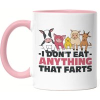 I Don't Eat Anything That Farts Tasse Rosa Vegan Vegetarier Plant-Based Geschenkidee Tierwohl Tierleid I Don't Eat Anything That Farts Tasse Rosa Vegan Vegetarier Plant-Based Geschenkidee Tierwohl Tierleid von HeyPrintDesigns
