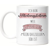 Ich Bin Abteilungsleiterin Weil Superheldin Kein Anerkannter Job Ist Tasse Geschenk Danke Sagen von HeyPrintDesigns