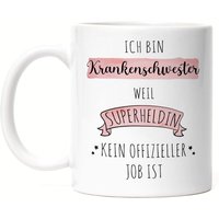 Ich Bin Krankenschwester Weil Superheldin Kein Anerkannter Job Ist Tasse Geschenk Danke Sagen von HeyPrintDesigns
