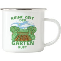 Keine Zeit Der Garten Ruft Emaille Tasse Hobby-Gärtner Pflanzen Blumen Geschenkidee von HeyPrintDesigns
