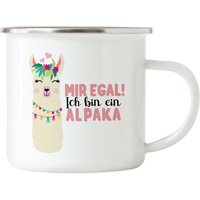 Mir Egal Ich Bin Ein Alpaka Emaille Tasse Süßes Motiv Geschenkidee Alpaka-Fans Mir Egal Ich Bin Ein Alpaka Emaille Tasse Süßes Motiv Geschenkidee Alpaka-Fans von HeyPrintDesigns