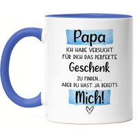 Papa Geschenk Tasse Blau Mit Spruch Vatertag Geschenkidee Humor Sarkasmus Vater Papi von HeyPrintDesigns