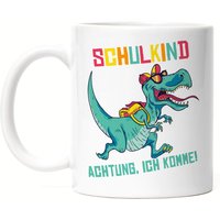 Schulkind Achtung Ich Komme Tasse Einschulungsgeschenk T-Rex Dinosaurier Fans 1. Klasse Schulkind Achtung Ich Komme Tasse Einschulungsgeschenk T-Rex Dinosaurier Fans 1. Klasse von HeyPrintDesigns