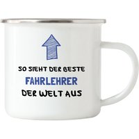 So Sieht Der Beste Fahrlehrer Welt Aus Emaille Tasse Danke Sagen Führerschein Bestanden von HeyPrintDesigns