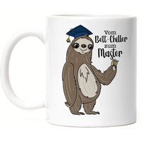 Vom Bett-Chiller Zum Master Tasse Abschluss Geschenk Absolvent Absolventin Faultier Kaffeetasse Uni Hochschule Vom Bett-Chiller Zum Master Tasse Abschluss Geschenk Absolvent Absolventin Faultier Kaffeetasse Uni Hochschule von HeyPrintDesigns