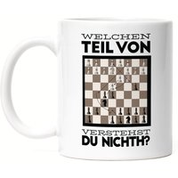 Welchen Teil Vom Spielzug Verstehst Du Nicht Tasse Schachspieler Schachbrett Chess Geschenkidee von HeyPrintDesigns