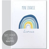 Schule Zeugnismappe Regenbogen | Blau - Einschulung Personalisiert Titelblatt Mit Oder Ohne Mappe Schule Zeugnismappe Regenbogen | Blau - Einschulung Personalisiert Titelblatt Mit Oder Ohne Mappe von HeyStephieShop