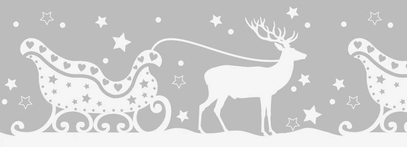 Heyda Fenstersticker Schlitten, selbstklebend von Heyda