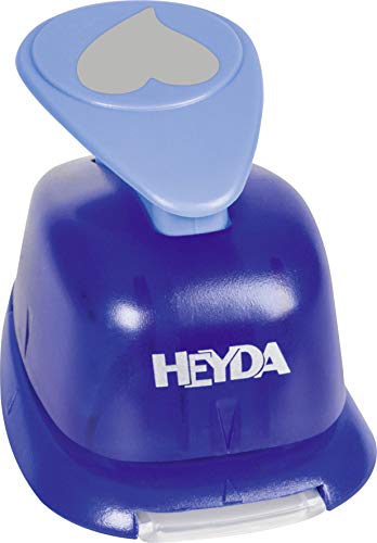 HEYDA Motiv-Locher Herz elegant, gro , Farbe: blau VE = 1 von Heyda