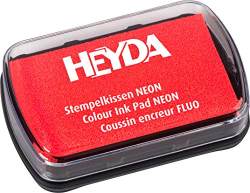 HEYDA Stempelkissen Neon Rot 9x6x1,5cm Rot von Heyda