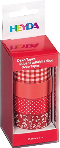 Heyda 203584523 Deko Tapes "Colour Code" Rot von Heyda