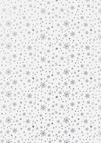 Heyda 204875513 Faltblätter-Set transparent A4 Sterne Silber von Heyda