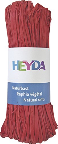 Heyda 204887791 Bast Naturbast (0 m x 0 mm,) rot von Heyda