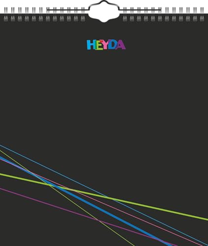 Heyda Bastel- und Fotokalender immerwährend | 215×240 mm, schwarz von Heyda
