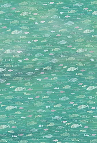 Heyda Designkarton "Hotfoil", Fische Aquablau oder Aquagrün 200 g/qm DIN A4 Aquagreen von Heyda