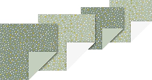 Heyda Eukalyptus Faltblätter-Set 'Tannen' - 50 Blätter, A4, Grün, 3D-Form, Eukalyptus, Uncoated, Schreibpapier, Papierwaren von Sudsty