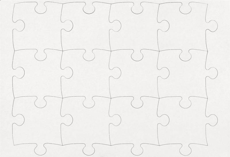 Heyda Geschenkbox Heyda 204870705 Puzzle blanko 35x50cm 12tlg von Heyda