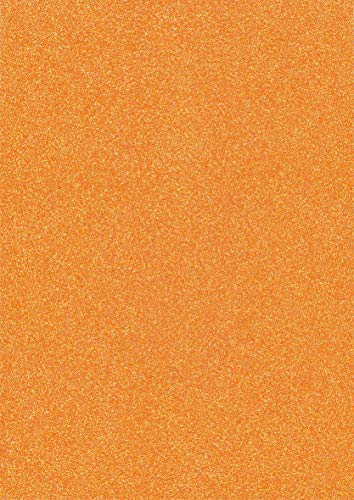 Heyda GlitterkartonA4 200g orange neon von Heyda