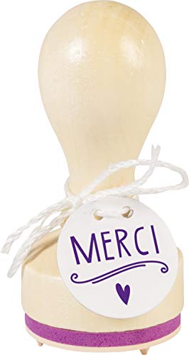 Heyda Stempel rund Merci Holz von Heyda