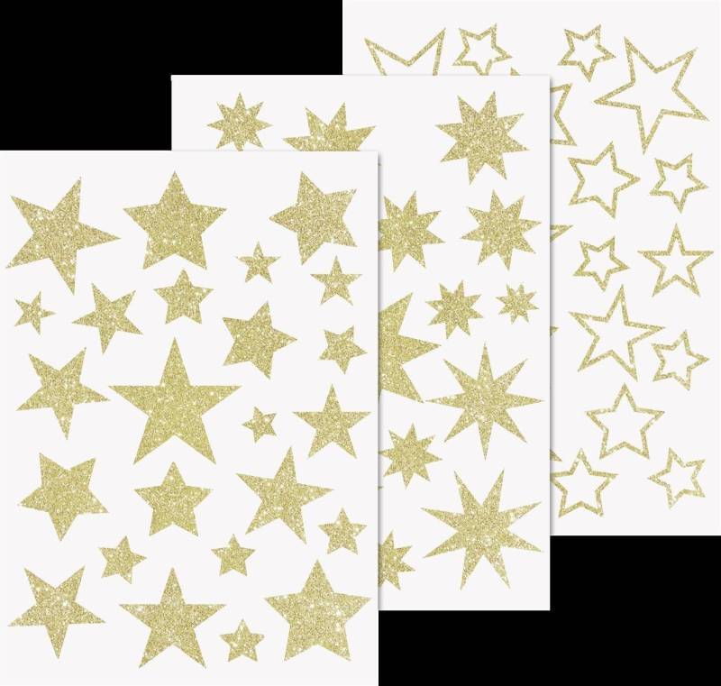 Heyda Sticker Heyda 203584469 Fenster Sticker „Sterne“ glitter-gold Heyda Sticker Heyda 203584469 Fenster Sticker „Sterne“ glitter-gold von Heyda