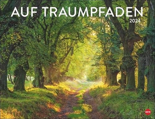 Auf Traumpfaden Posterkalender 2024. Großer Foto-Wandkalender. Landschafts-Kalender 2024 mit Fotos atemberaubender Wege. 44 x 34 cm. Querformat. von Heye