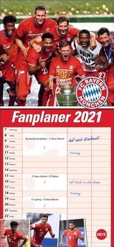 FC Bayern München Fanplaner Kalender 2021: Viel Platz für Eintragungen FC Bayern München Fanplaner Kalender 2021: Viel Platz für Eintragungen von Heye